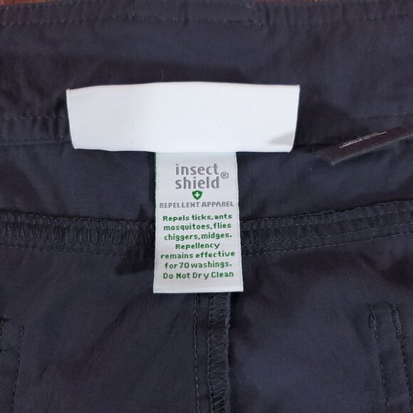 NWT Exofficio Womens Size 14 Bugsaway Vianna Pants Gray Roll Up Leg Stretch - Picture 11 of 15